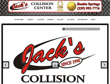 Tablet Screenshot of jackscollision.com
